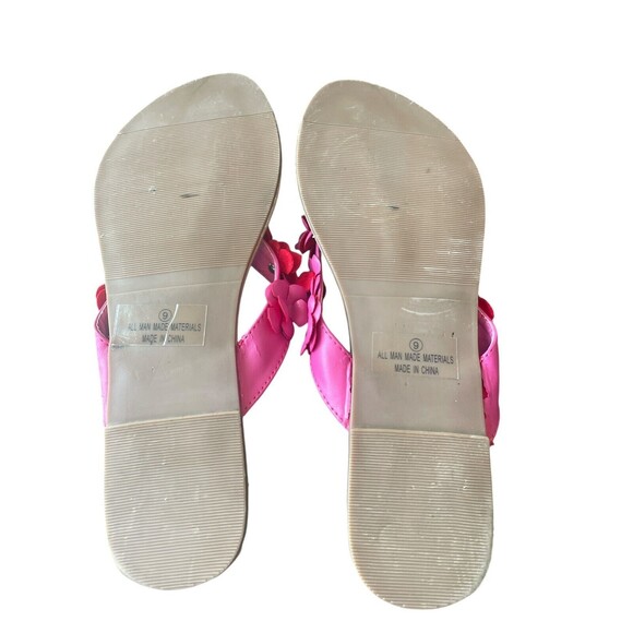 Misbehave Cesare 11 Fuchsia Flower Sandals Size 9 rhinestone fairy whimsical sum - Picture 8 of 11
